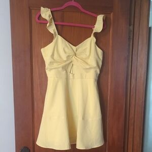 Trixxi Butter Yellow Dress